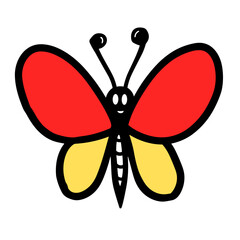 butterfly isolated on white background