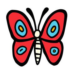 Obraz premium butterfly isolated on white background