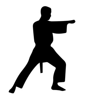 recommend clip art: Karate Martial Art Silhouettes