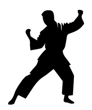 recommend clip art: Karate Martial Art Silhouettes