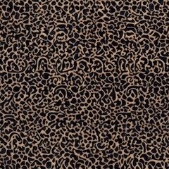 Seamless Black Leopard Print Pattern. A close-up of a seamless, detailed black leopard print pattern.