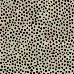 Seamless Black Dots on Pale Background Texture. An abstract pattern of irregular black dots over a pale backdrop.