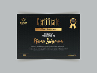 Vector Luxury Certificate design template.
