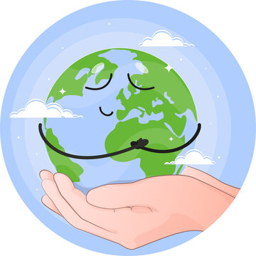 hand holding earth, earth in hand, globe in hand