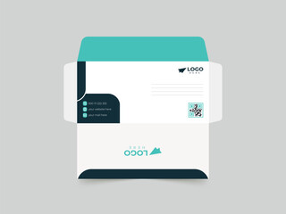 vector office envelope design template.
