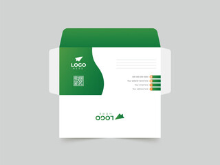 vector office envelope design template.