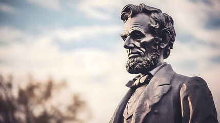 Abraham Lincoln statue - obrazy, fototapety, plakaty