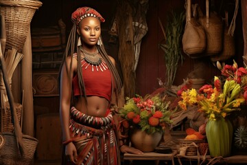 african tribe woman