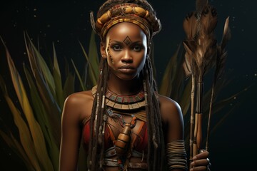 african tribe woman