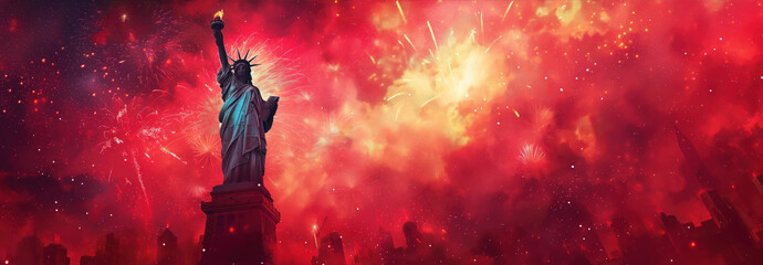 statue of liberty banner