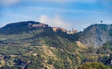 Fototapeta na wymiar Around Corniglia at Cinque Terre