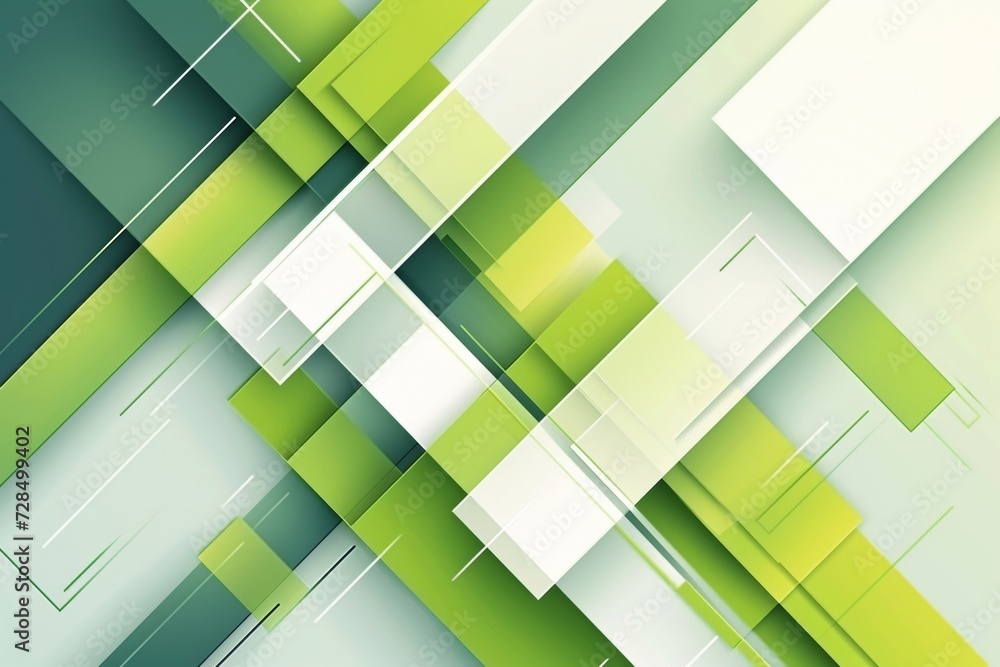 Aufkleber transform your digital space with a modern, abstract background featuring green and white geometric 