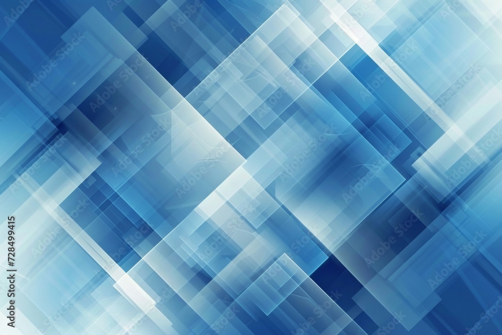 Poster introducing our modern and abstract blue geometric shapes background, perfect for adding a touch of 