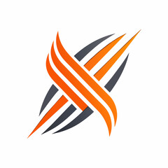 Obraz premium Linear Innovations: Crafting Futuristic Logos with Sleek Lines, creative lines logo design 