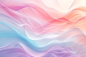 Enhance your design with this abstract wave background featuring pastel curve graphics and a smooth pink and blue pattern for a modern and stylish effect.