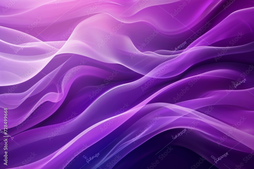 Poster bring a touch of modern elegance to your design with this abstract purple waves background, featurin