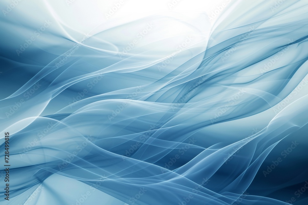 Poster transform your space with a modern and futuristic abstract background featuring flowing blue and whi