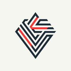 Abstract Elegance: Contemporary Line Illustrations for Logo Design, simple creative lines logo desing