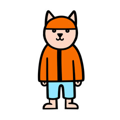 cat cartoon isolated