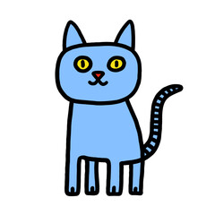 Obraz premium cat cartoon isolated