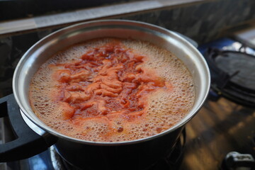 Making Homemade Tomato Sauce
