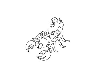 Scorpian  Line Art Drawing Ai, EPS, SVG, PNG, JPG zip file