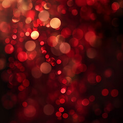 Red bokeh background. Love tone wallpaper