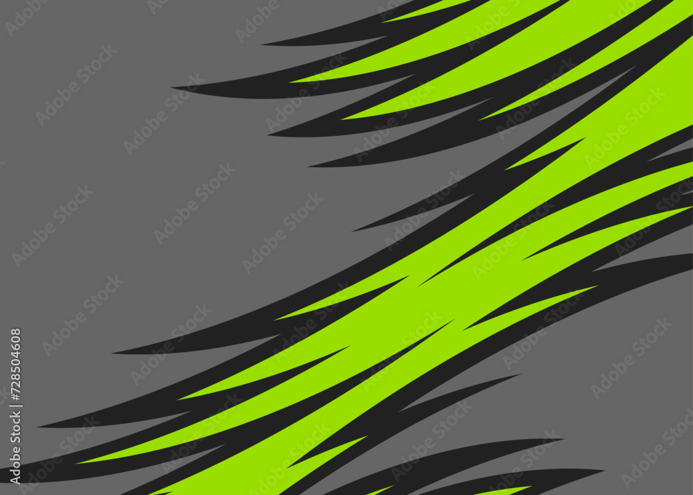 Poster abstract background with curved spike line pattern and with some copy space area