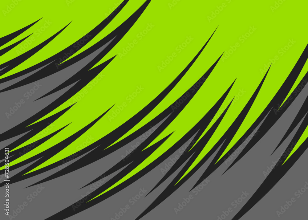 Poster abstract background with curved spike line pattern and with some copy space area
