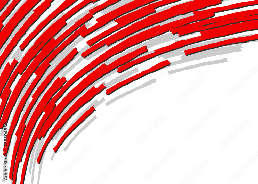 Poster minimalist background with curved rough lines pattern and with some copy space area