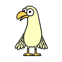 bird cartoon isolated