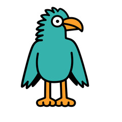 bird cartoon isolated