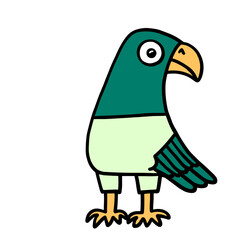 bird cartoon isolated