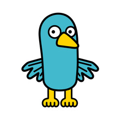 bird cartoon isolated
