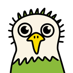 bird cartoon isolated