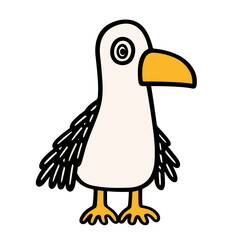 bird cartoon isolated