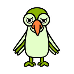 bird cartoon isolated