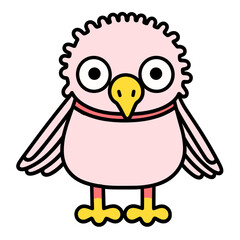 bird cartoon isolated