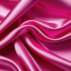 Obraz premium pink satin fabric background