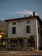 Old ancient building in Italy, Sulzano