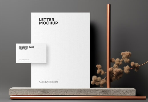Stationery and Branding Mockup Generated with AI