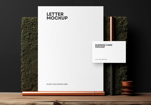 Stationery and Branding Mockup Generated with AI