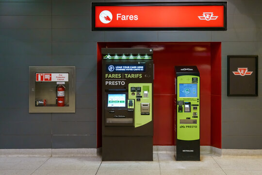 Presto Fare Machine in Toronto Subway Station, Canada