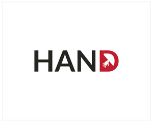 Fototapeta premium HAND Latter logo design .