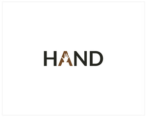 HAND Latter logo design .