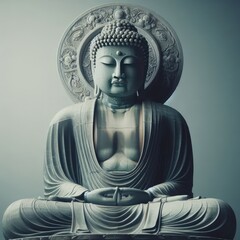buddha statue in a lotus position
