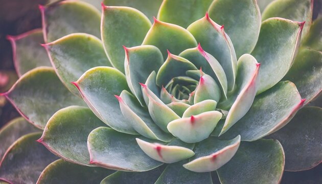 magical abstract background made of succulent