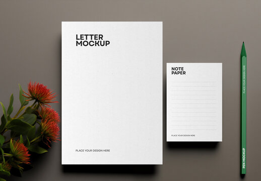 Stationery and Branding Mockup Generated with AI