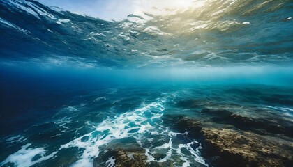 Fototapeta na wymiar deep blue sea texture