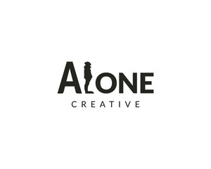 Alone Latter Logo , Alone Logo Design 